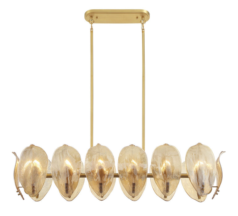 Metropolitan N2217-A-732 14 Light Island Pendant, Legacy Brass