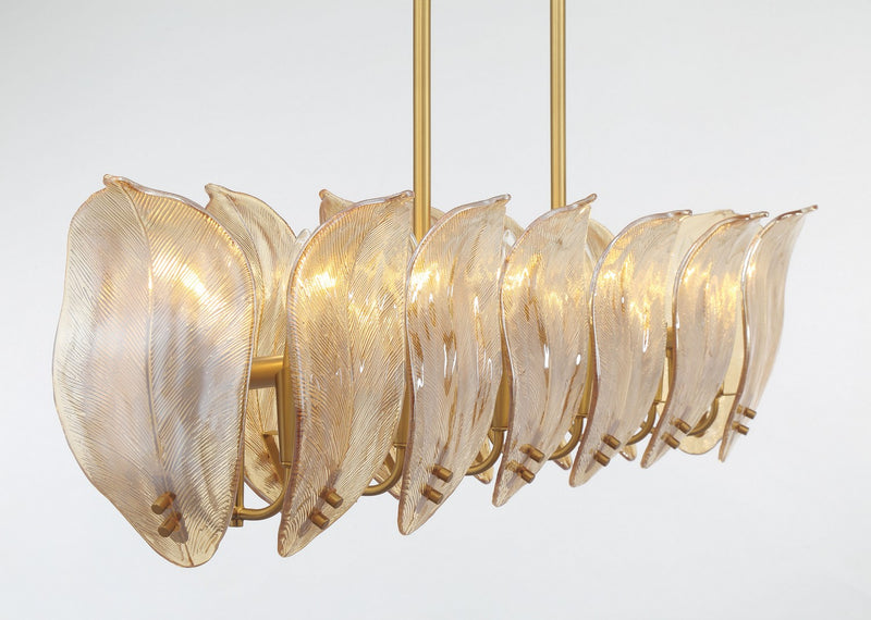 Metropolitan N2217-A-732 14 Light Island Pendant, Legacy Brass