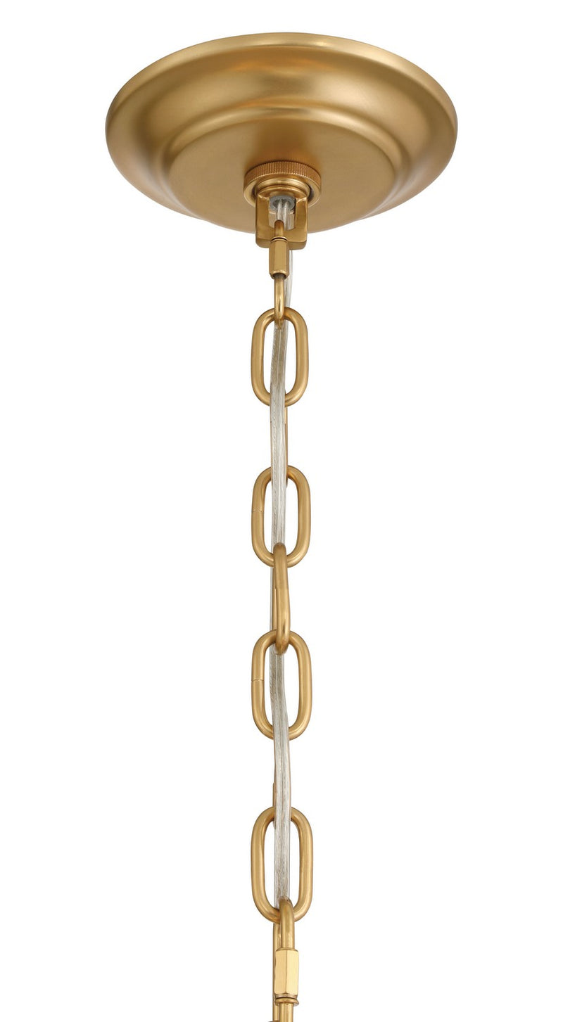 Metropolitan N2226-732 Six Light Chandelier, Legacy Brass