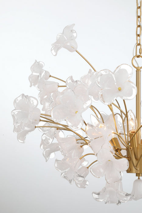 Metropolitan N2228-732 Eight Light Chandelier, Legacy Brass