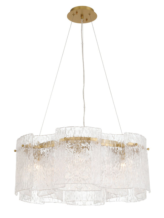 Metropolitan N2286-732 Six Light Pendant, Legacy Brass