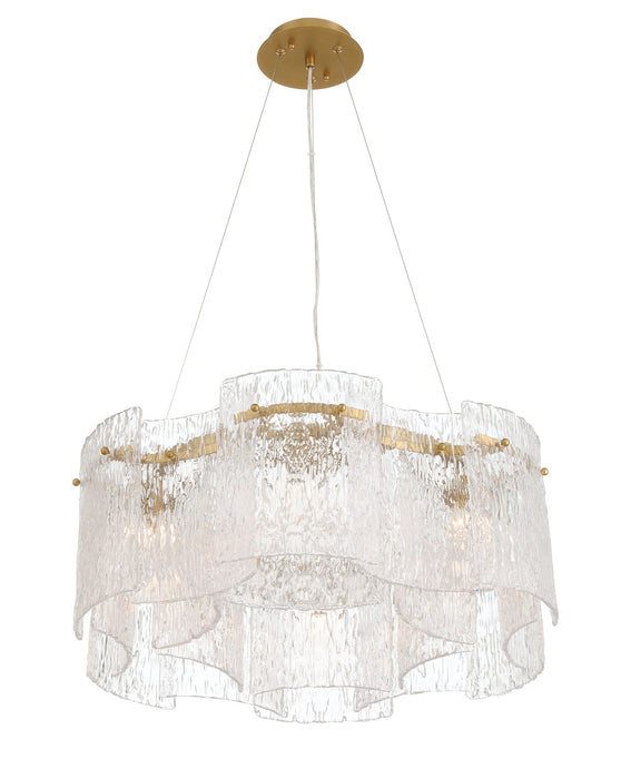 Metropolitan N2286-732 Six Light Pendant, Legacy Brass