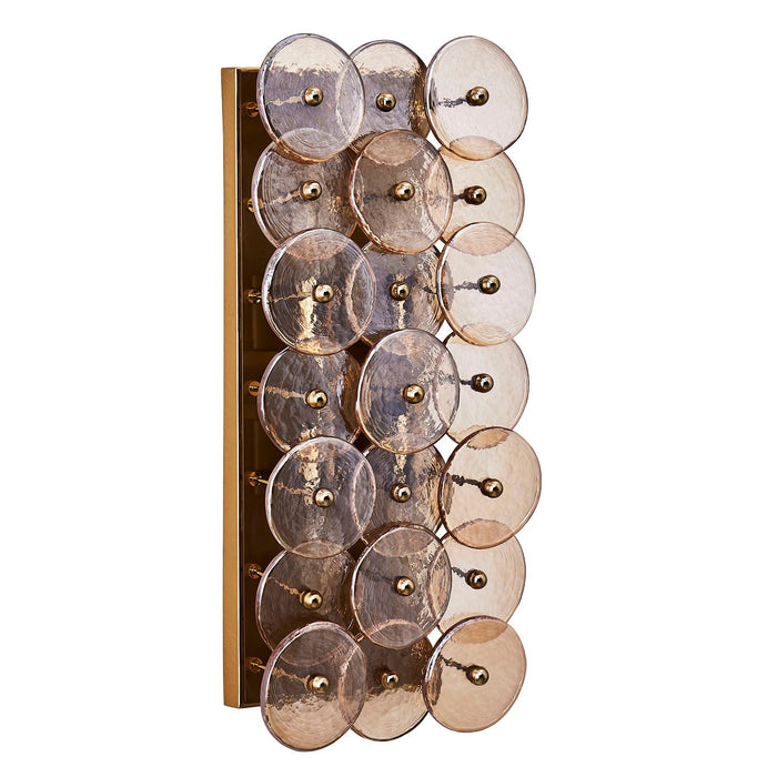 Kalco 521524PWB Four Light Wall Sconce, Polished Winter Brass