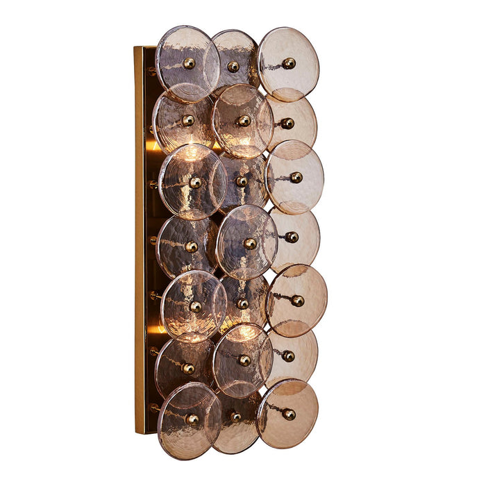 Kalco 521524PWB Four Light Wall Sconce, Polished Winter Brass
