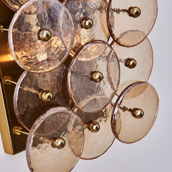 Kalco 521524PWB Four Light Wall Sconce, Polished Winter Brass