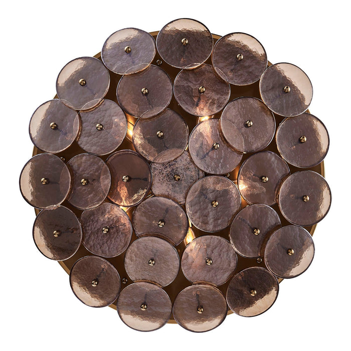 Kalco 521555PWB Five Light Pendant, Polished Winter Brass
