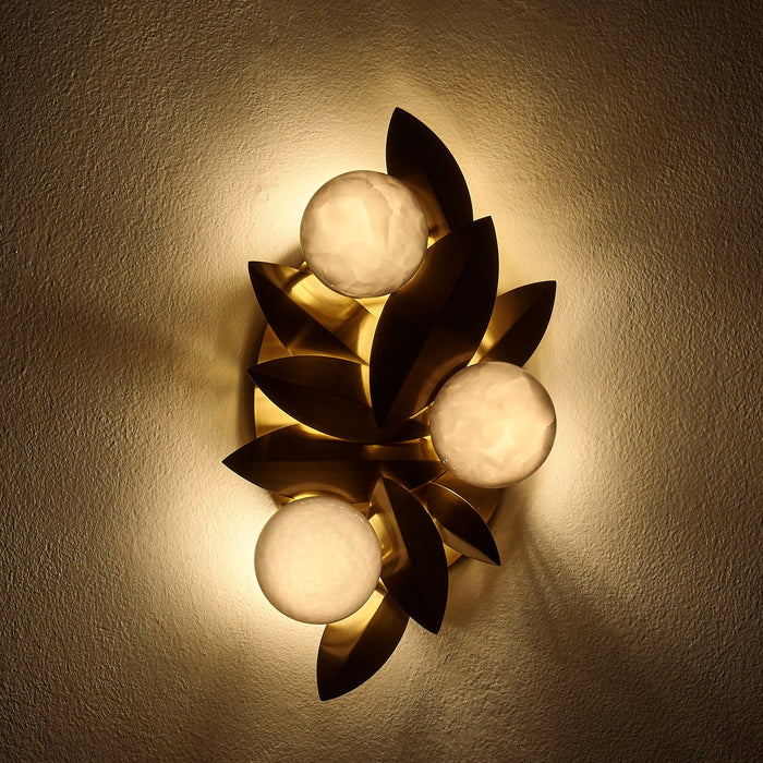 Kalco 523521WB LED Wall Sconce, Winter Brass