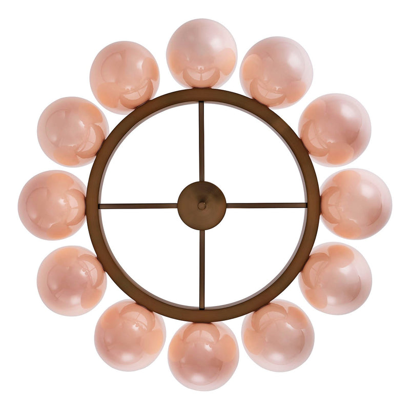Kalco 524356WB 12 Light Chandelier, Winter Brass