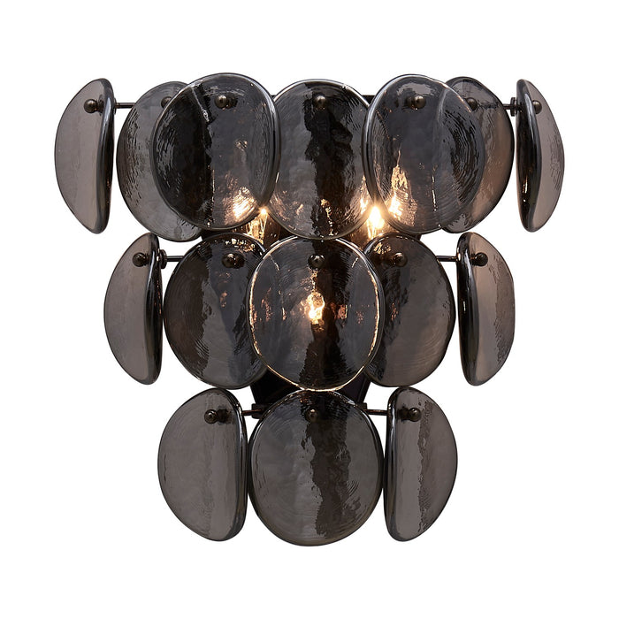 Kalco 524622BN Three Light Wall Sconce, Black Nickel