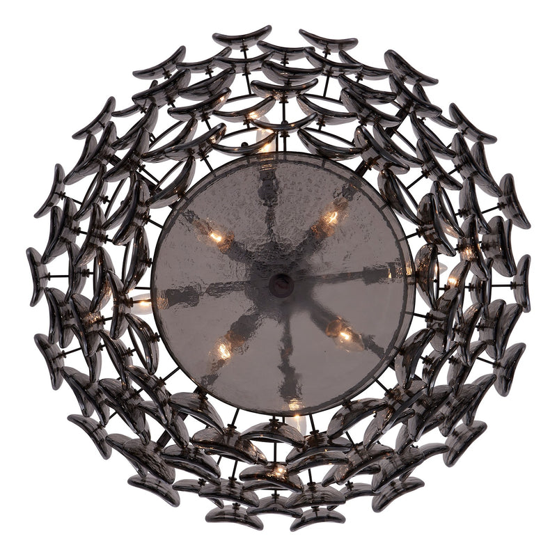 Kalco 524655BN Eight Light Pendant, Black Nickel