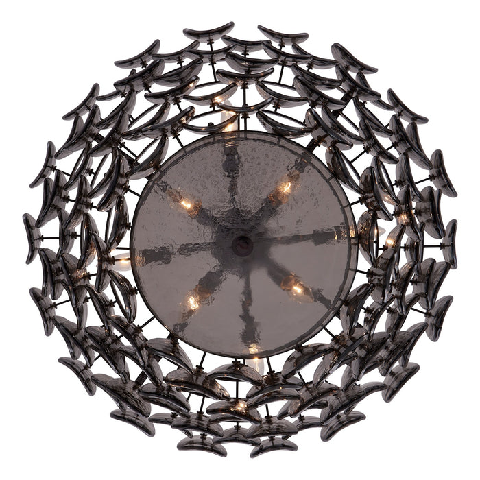 Kalco 524655BN Eight Light Pendant, Black Nickel