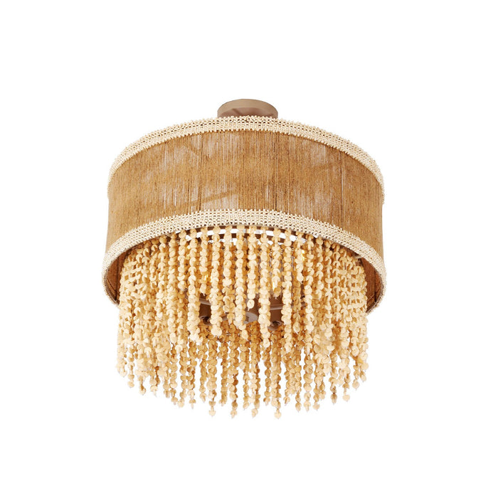 Kalco 524845JT Five Light Semi Flush Mount, Jute
