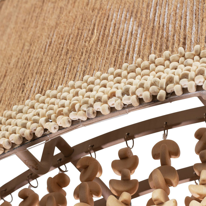Kalco 524855JT Six Light Pendant, Jute