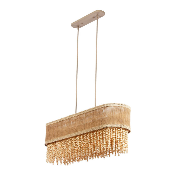 Kalco 524861JT Seven Light Island Pendant, Jute