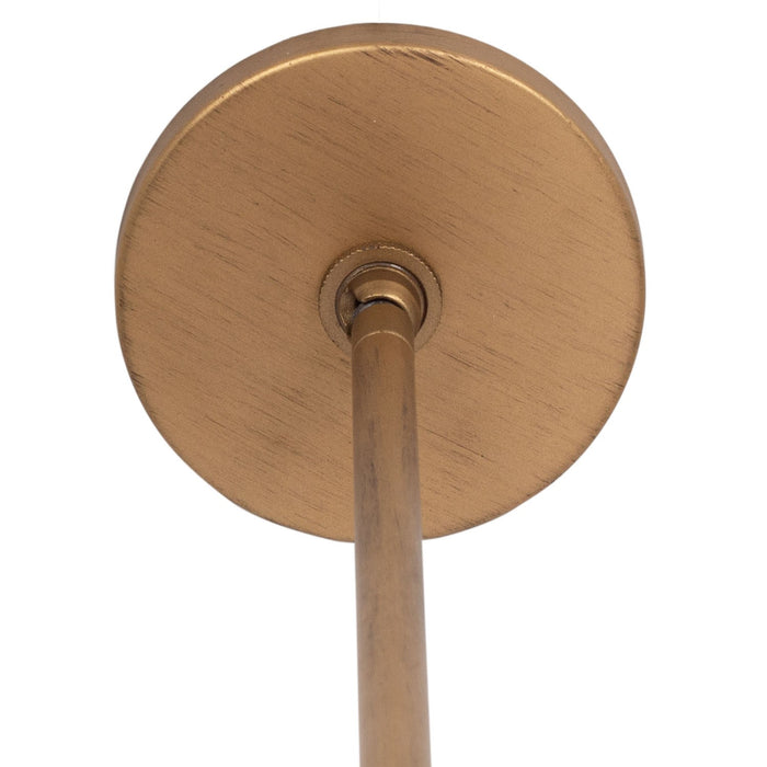 Kalco 525145MG Four Light Semi Flush Mount, Modern Gold