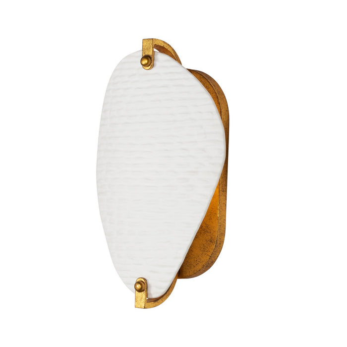 Kalco 525421OL One Light Wall Sconce, Oxidized Gold Leaf