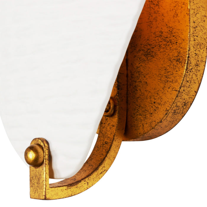 Kalco 525421OL One Light Wall Sconce, Oxidized Gold Leaf