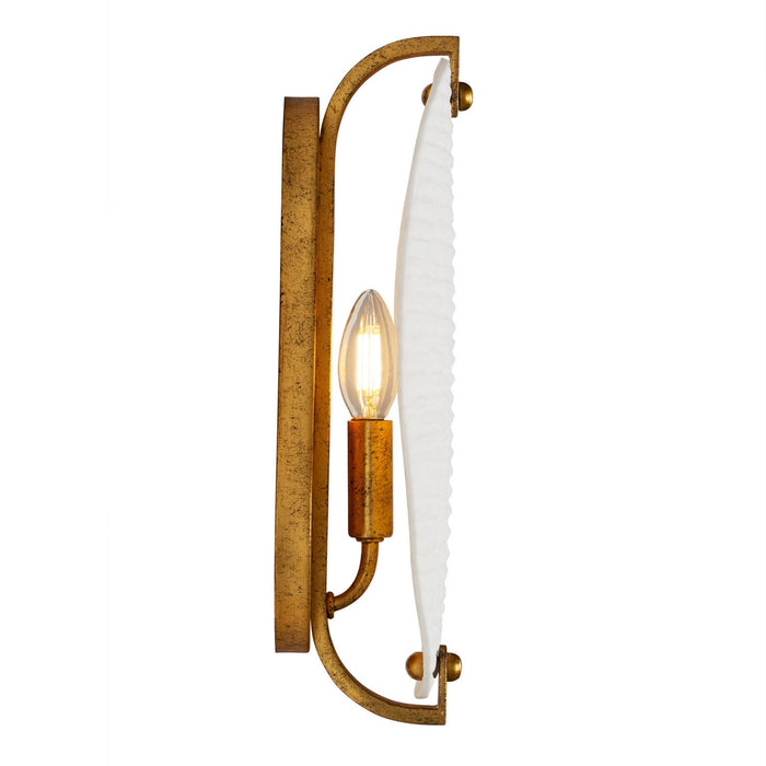 Kalco 525421OL One Light Wall Sconce, Oxidized Gold Leaf