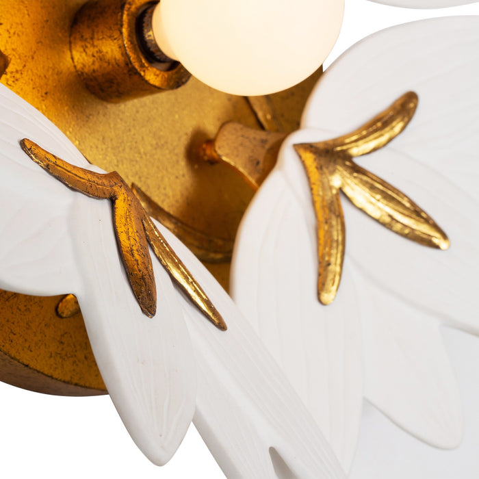 Kalco 525621OL One Light Wall Sconce, Oxidized Gold Leaf