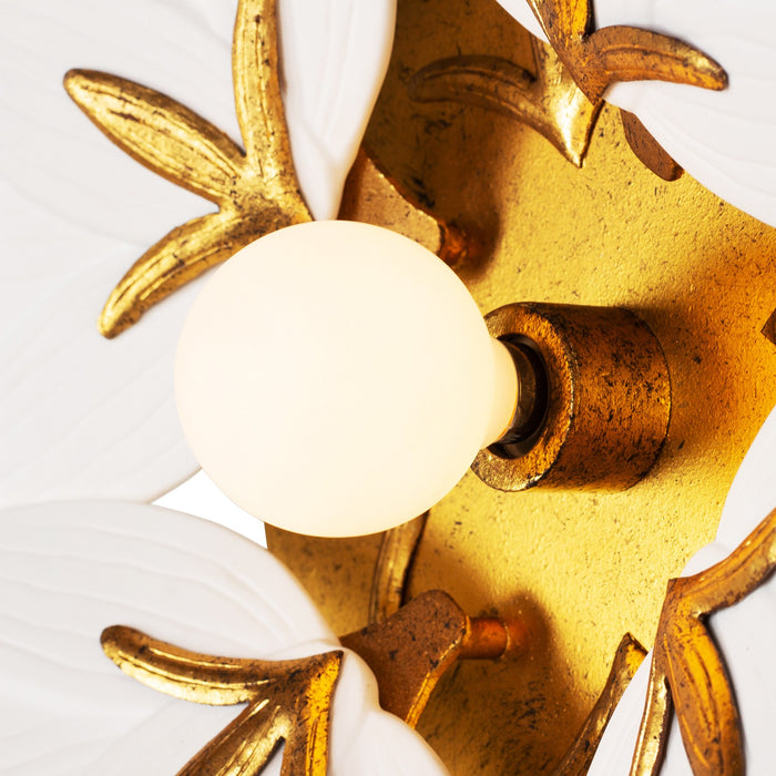 Kalco 525621OL One Light Wall Sconce, Oxidized Gold Leaf