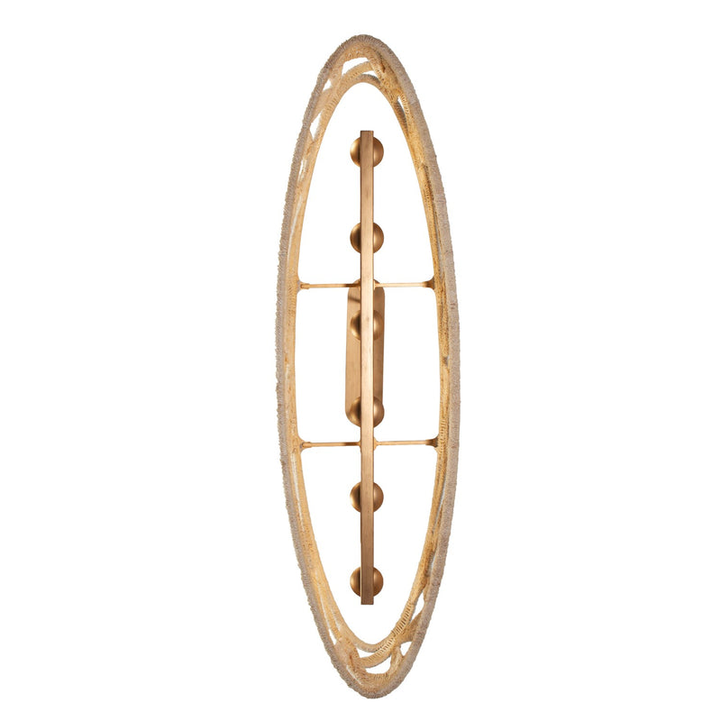 Kalco 525761MGW Six Light Island Pendant, Modern Gold And White