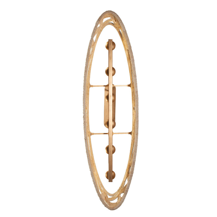 Kalco 525761MGW Six Light Island Pendant, Modern Gold And White