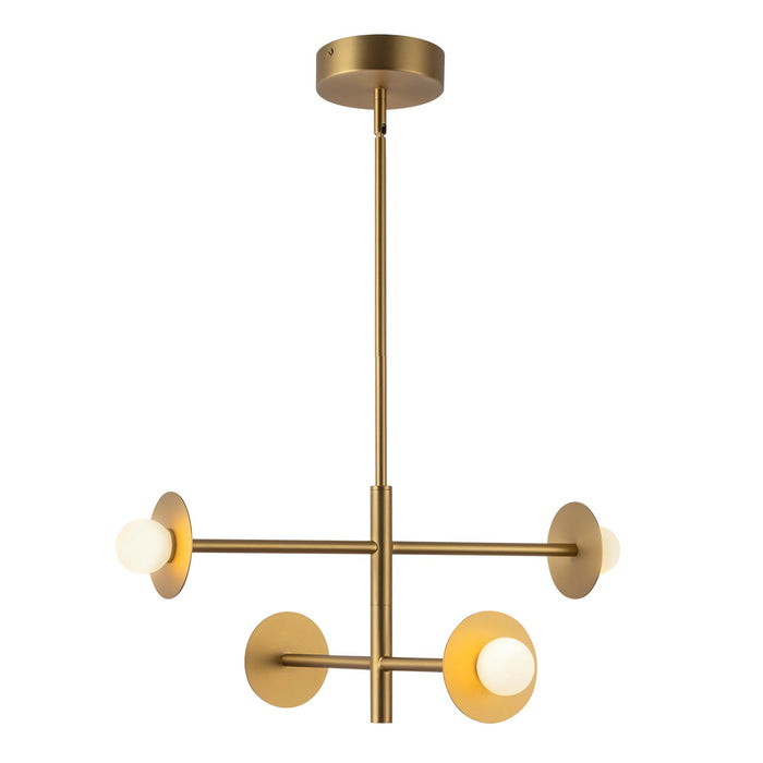Kuzco Lighting CH15504-BG-UNV LED Chandelier, Brushed Gold