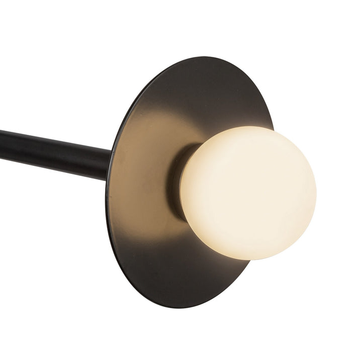 Kuzco Lighting CH15504-BK-UNV LED Chandelier, Black