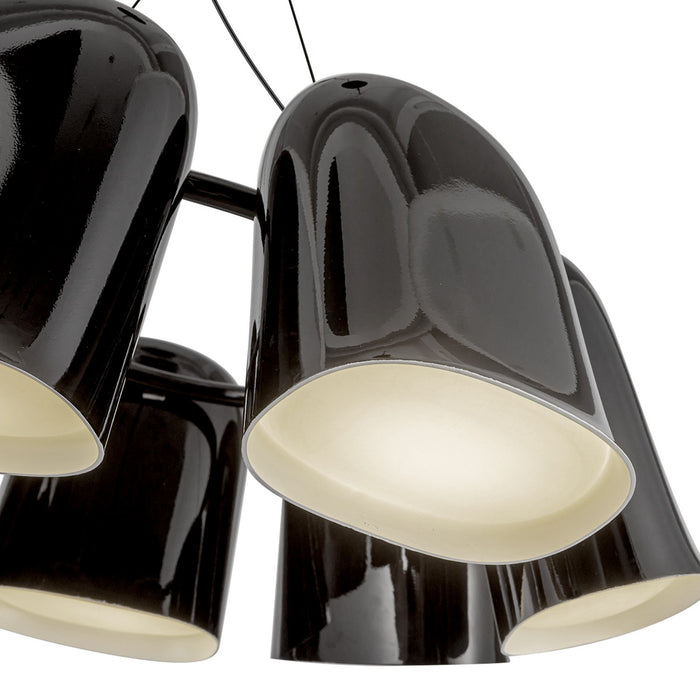Kuzco Lighting CH21120-GBK-UNV LED Chandelier, Glossy Black