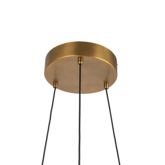 Kuzco Lighting CH68127-VB-UNV LED Chandelier, Vintage Brass