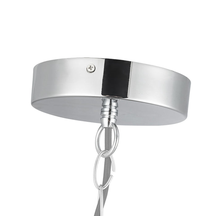 Kuzco Lighting CH77916-CH/OP-UNV LED Chandelier, Chrome/Opal Glass