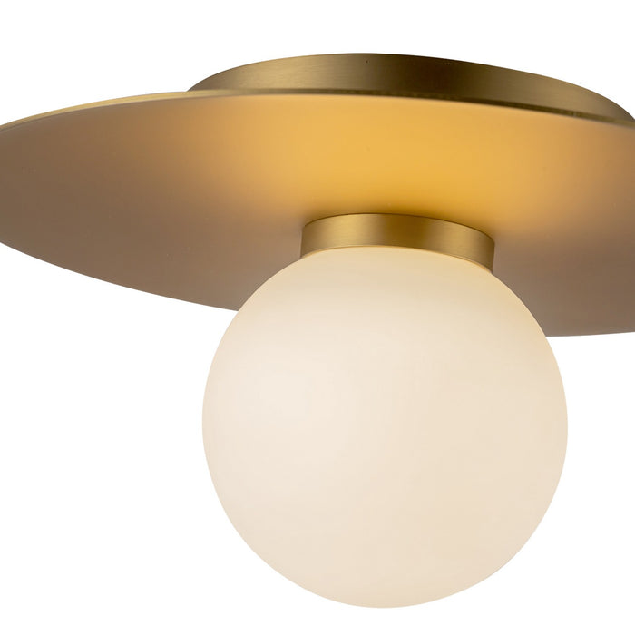 Kuzco Lighting FM15510-BG-UNV LED Flush Mount, Brushed Gold
