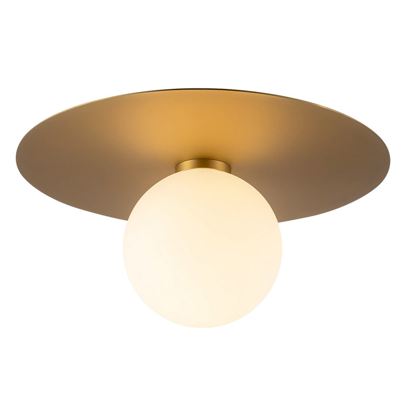 Kuzco Lighting FM15514-BG-UNV LED Flush Mount, Brushed Gold