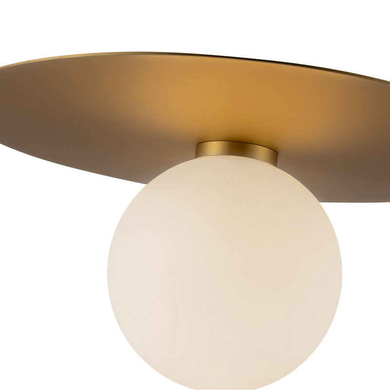 Kuzco Lighting FM15514-BG-UNV LED Flush Mount, Brushed Gold