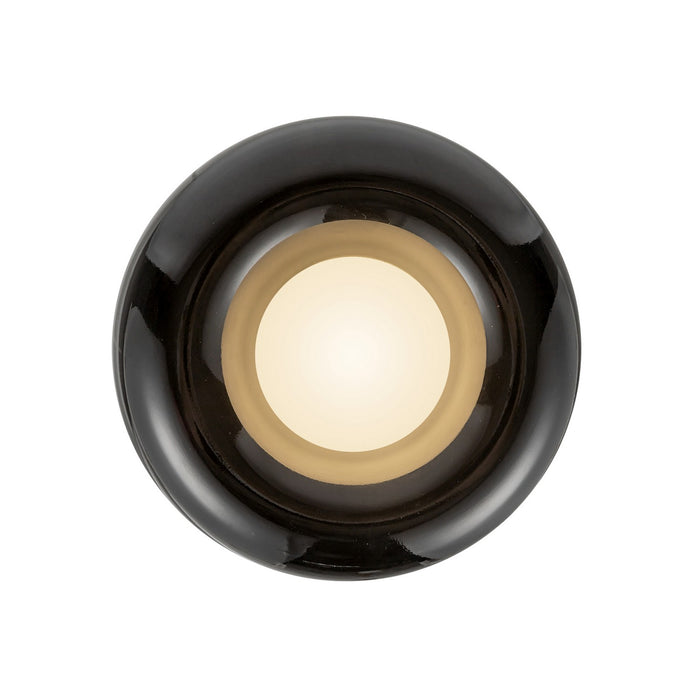 Kuzco Lighting FM68506-GBK LED Flush Mount, Glossy Black