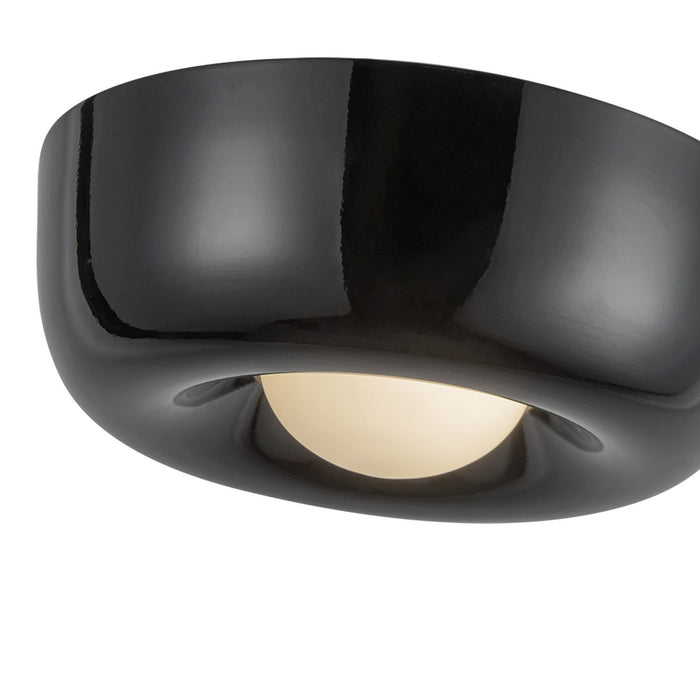 Kuzco Lighting FM68506-GBK LED Flush Mount, Glossy Black