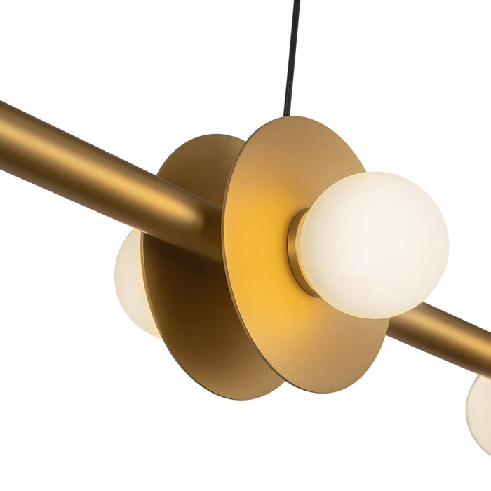 Kuzco Lighting LP15548-BG-UNV LED Linear Pendant, Brushed Gold