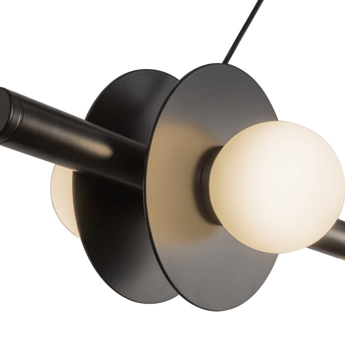 Kuzco Lighting LP15548-BK-UNV LED Linear Pendant, Black