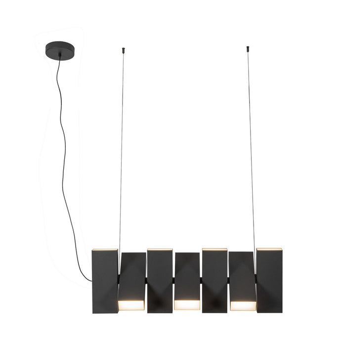 Kuzco Lighting LP17435-BK-UNV LED Linear Pendant, Black