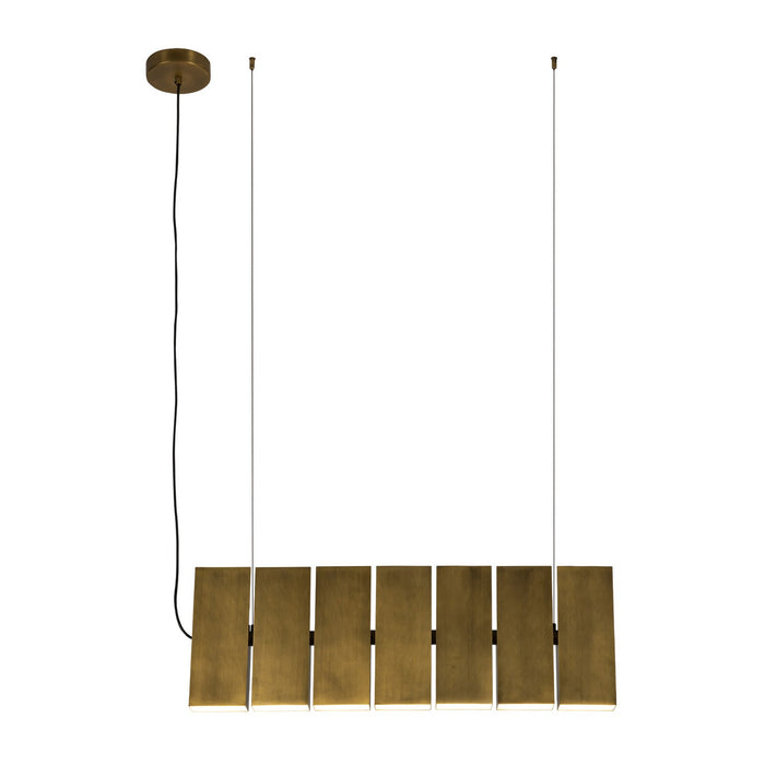 Kuzco Lighting LP17435-VB-UNV LED Linear Pendant, Vintage Brass
