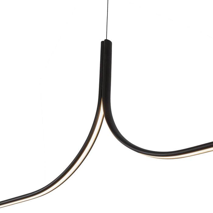 Kuzco Lighting LP17905-BK-UNV-010-RT LED Linear Pendant, Black