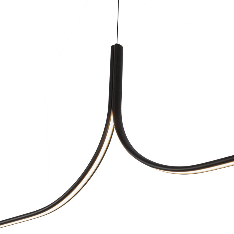 Kuzco Lighting LP17910-BK-UNV-010 LED Linear Pendant, Black