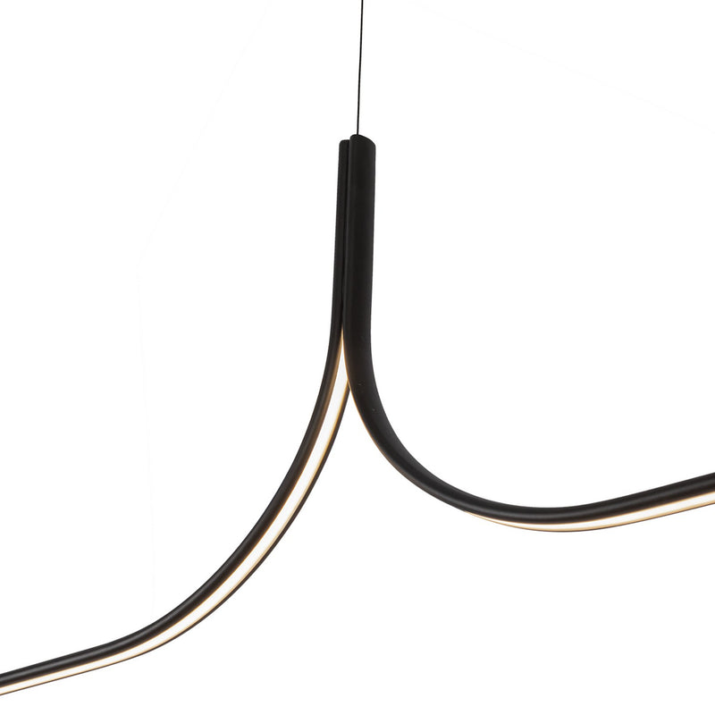 Kuzco Lighting LP17910-BK-UNV-010-RT LED Linear Pendant, Black