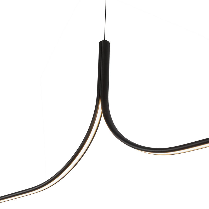 Kuzco Lighting LP17915-BK-UNV-010-RT LED Linear Pendant, Black