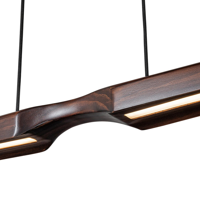 Kuzco Lighting LP21647-WT-UNV LED Linear Pendant, Walnut