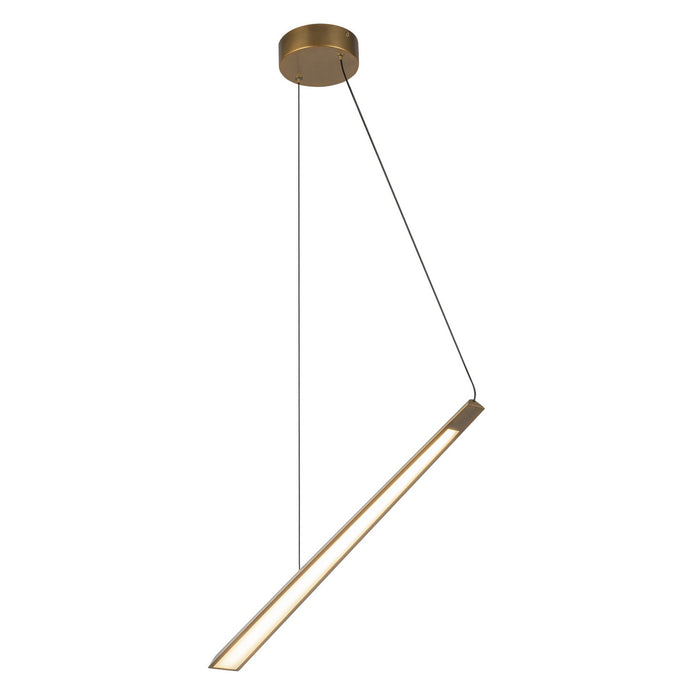Kuzco Lighting LP68124-VB-UNV LED Linear Pendant, Vintage Brass