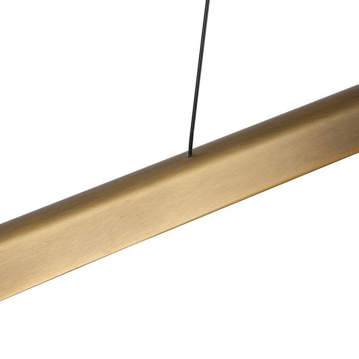 Kuzco Lighting LP68124-VB-UNV LED Linear Pendant, Vintage Brass