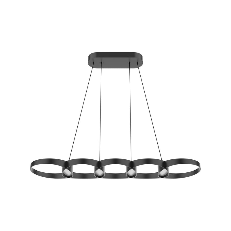 Kuzco Lighting LP90838-BK-UNV LED Linear Pendant, Black