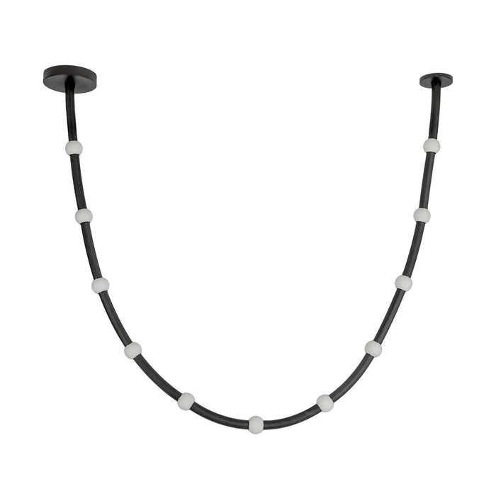 Kuzco Lighting PD39310-BK/OP-UNV-010 LED Pendant, Black/Opal Glass