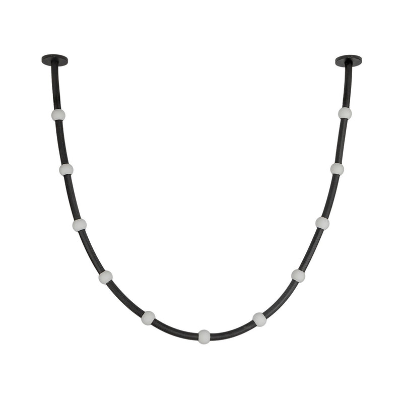 Kuzco Lighting PD39310-BK/OP-UNV-010-RT LED Pendant, Black/Opal Glass